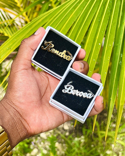 Double Trouble Name Necklace
