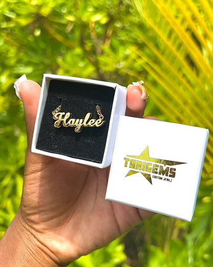 Double Trouble Name Necklace